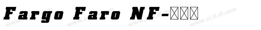 Fargo Faro NF字体转换
